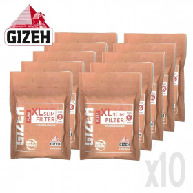 10 Sachets de Filtres Biodégradables XL Slim - GIZEH