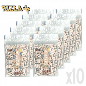 Lot 10 Sachets Filtres Rizla Natura | Slim 6mm en Pure Cellulose Biodégradable