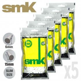 Filtres à cigarettes | 5 sachets de 450 filtres SMK