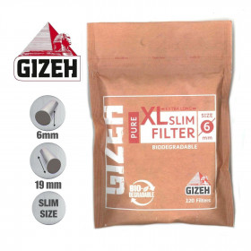 Sachet de 120 Filtres Biodégradables XL Slim - GIZEH
