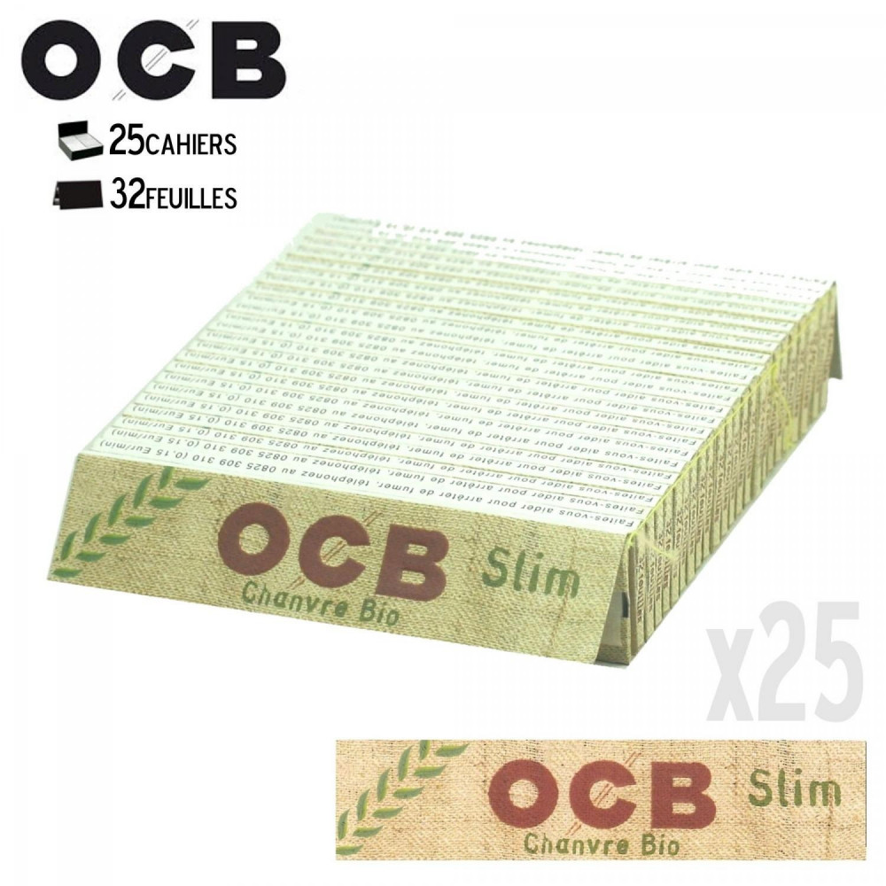 Filtres OCB Eco Bio Slim x 10 sachets - 13,00€