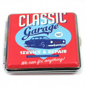Etui à Cigarettes avec Design Vintage : Classic Garage