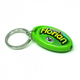118 - FLORIAN - Porte-clés prénom lampe torche personnalisé
