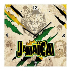 Horloge en verre Jamaica - dimensions 15 x 15 cm