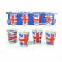 Pack 4 Verres Shooters Union Jack