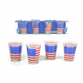 Pack 4 Verres Shooters USA