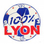 Pendule Ballon de foot 100% Lyon