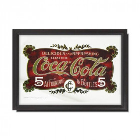 Cadre Miroir Vintage Coca Cola - Have a Drink