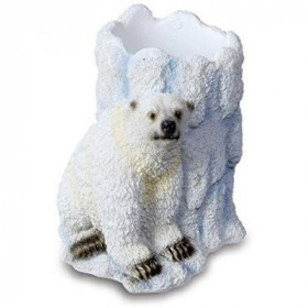 Pot à crayons ours polaire