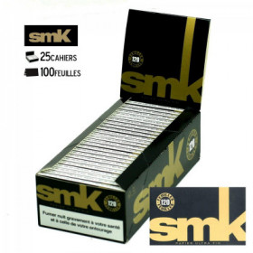 Boite de 25 Carnets de Papier à Rouler SMOKING SMK à Petit Prix