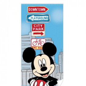Drap de plage Mickey Mouse The City 140 x 70 cm