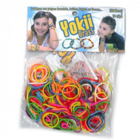 Elastiques pour bracelet YOKII Brass couleurs vives - Loom Bands