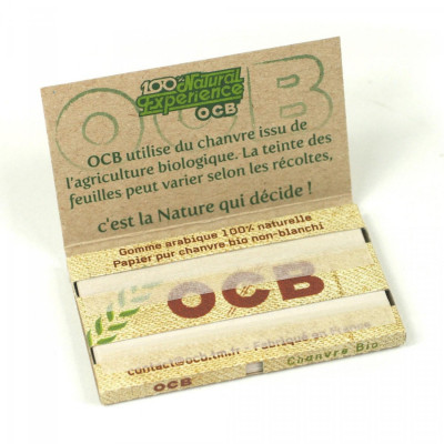 OCB SLIM feuilles de papier à cigarettes en chanvre biologique - Lot de 50  paquets de 32 : : Mode