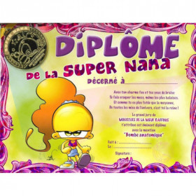 Diplome de la Super Nana