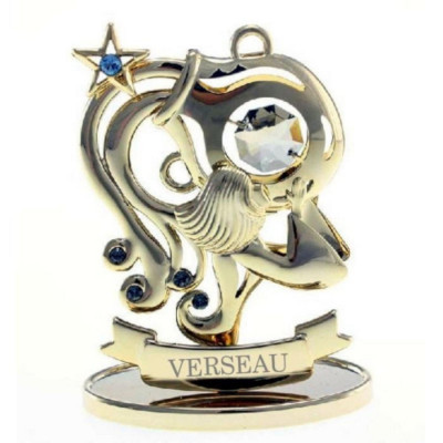 Verseau - Signe du zodiaque doré - Crystocraft