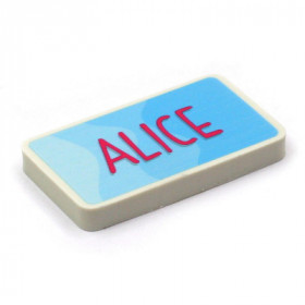 Gomme Personnalisé - Alice