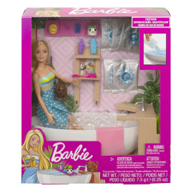 Coffret Barbie Salle de Bain avec petit Chiot
