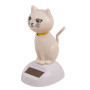 Figurine Mobile Solaire - Chat Blanc