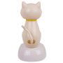 Figurine Mobile Solaire - Chat Blanc
