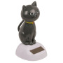Figurine Mobile Solaire - Chat Gris