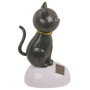 Figurine Mobile Solaire - Chat Gris