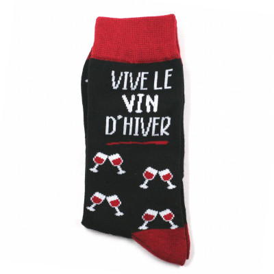 Chaussettes Noël - Vive le Vin d'Hiver T 39-45