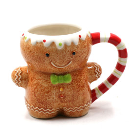 Mug Noël - Bonhomme Biscuit en céramique 11 cm