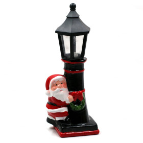 Mini Lampadaire LED de Noël 24 cm modèle Père Noël