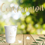 Guirlande "Communion" en carton doré - 2 mètres