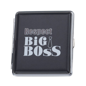 Etui de rangement pour cigarette "Respect Big Boss"