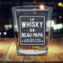 Verre à Whisky avec l'inscription "Le Whisky de Beau-Papa"