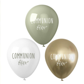 Sachet de 8 ballons "Communion"