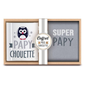 Coffret Cadeau | Mug et Chaussettes Super Papy
