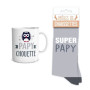 Coffret Cadeau | Mug et Chaussettes Super Papy