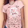 Idée Cadeau | T-Shirt à signer 50 Ans pour Femme