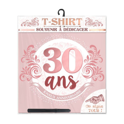 T-shirt à Signer Joyeux Anniversaire 30 ans - Femme