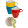 Déco et Cuisine | Set de mugs colorés sur présentoir