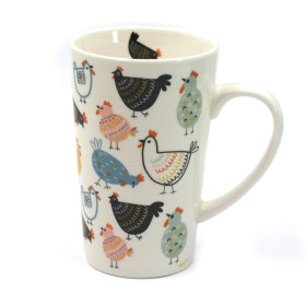 Tasses et Mugs | Grande Tasse motif Poules Colors