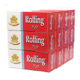 Tubes à cigarettes | Lot de 12 boîtes de 250 tubes Rolling