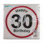 Déco Anniversaire 40 Ans | Lot de 20 serviettes Happy Birthday 50