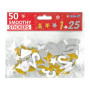Kit déco de Noël | Sachet de 50 Stickers Chiffres Pailletés