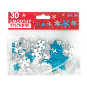 Kit déco de Noël | Sachet de 30 Stickers Flocons