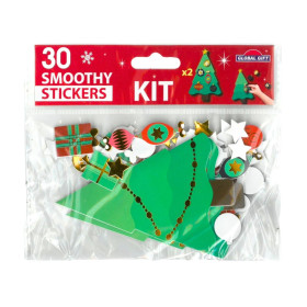 Kit déco de Noël | Sachet de 30 Stickers Sapins à décorer