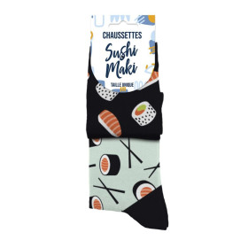 Idée Cadeau Chaussettes Dépareillées - Sushi Maki