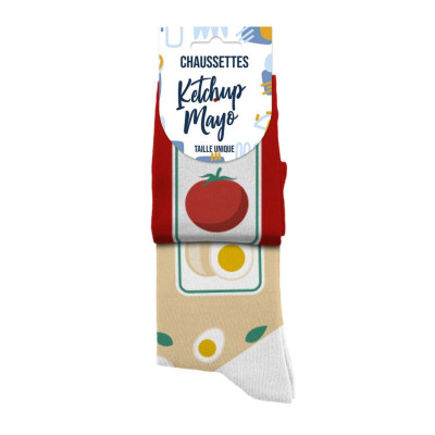 Idée Cadeau Chaussettes Dépareillées - Ketchup Mayo