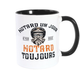 Cadeau Motard | Mug motard un jour, motard toujours