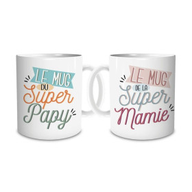 Coffret Mugs | Mugs Papy et Mamie