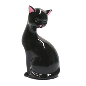 Chat Déco en céramique - modèle noir